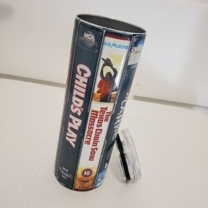 Horror Tumbler 20 ounce with lid VHS Classics horror Movies inspired